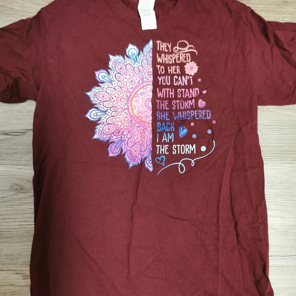 New, unworn inspirational tee, size small